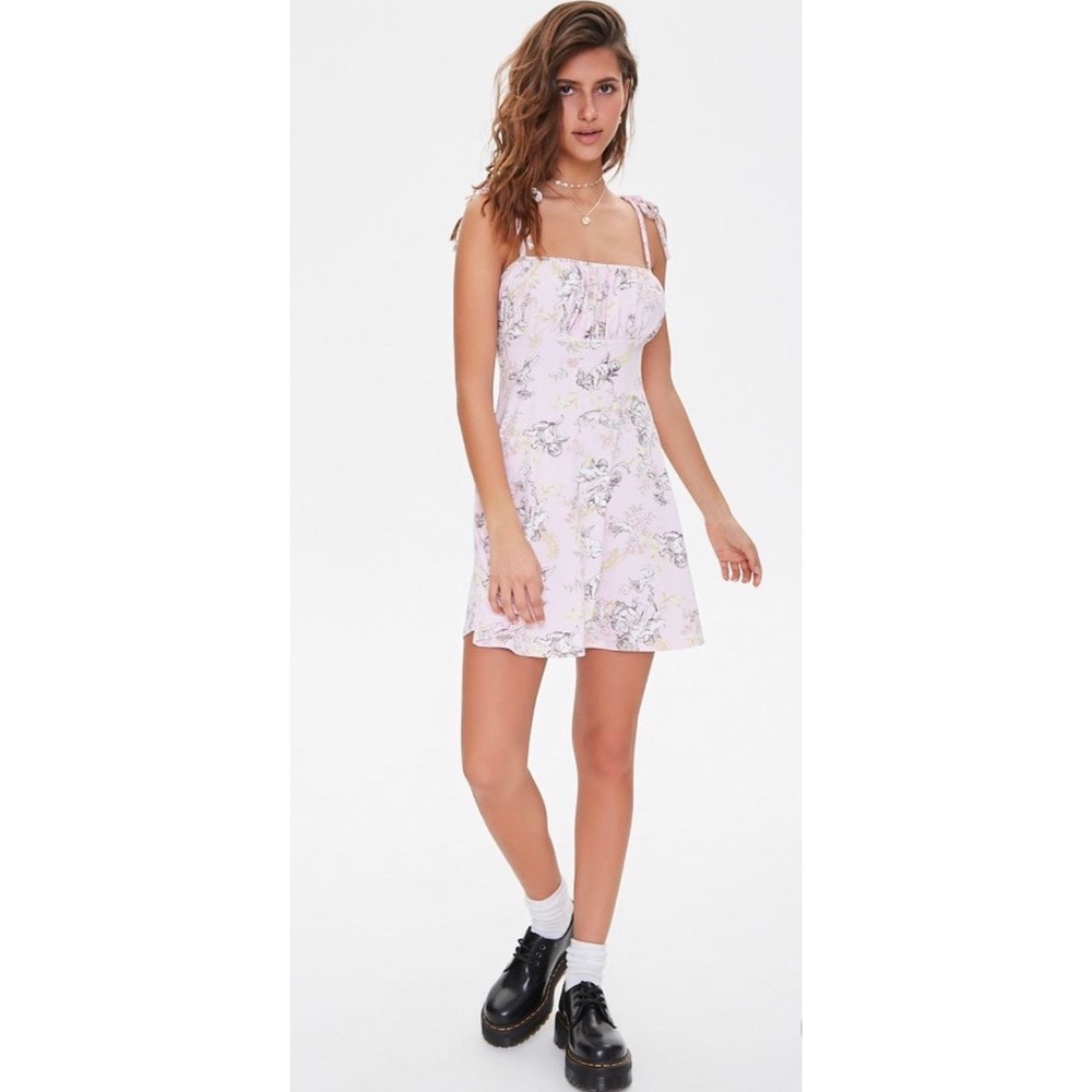 Cherub Print Cami Dress